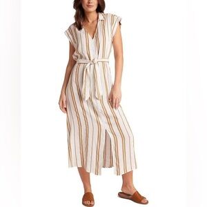 $250 Bella Dahl Women's Belted Linen-Blend Dress